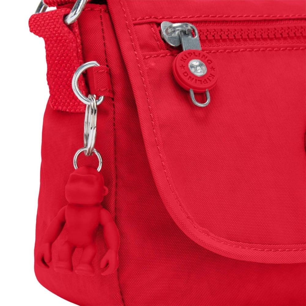 Kipling Sabian Mini Sac à Bandoulière - Red Rouge